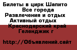 Билеты в цирк Шапито. - Все города Развлечения и отдых » Активный отдых   . Краснодарский край,Геленджик г.